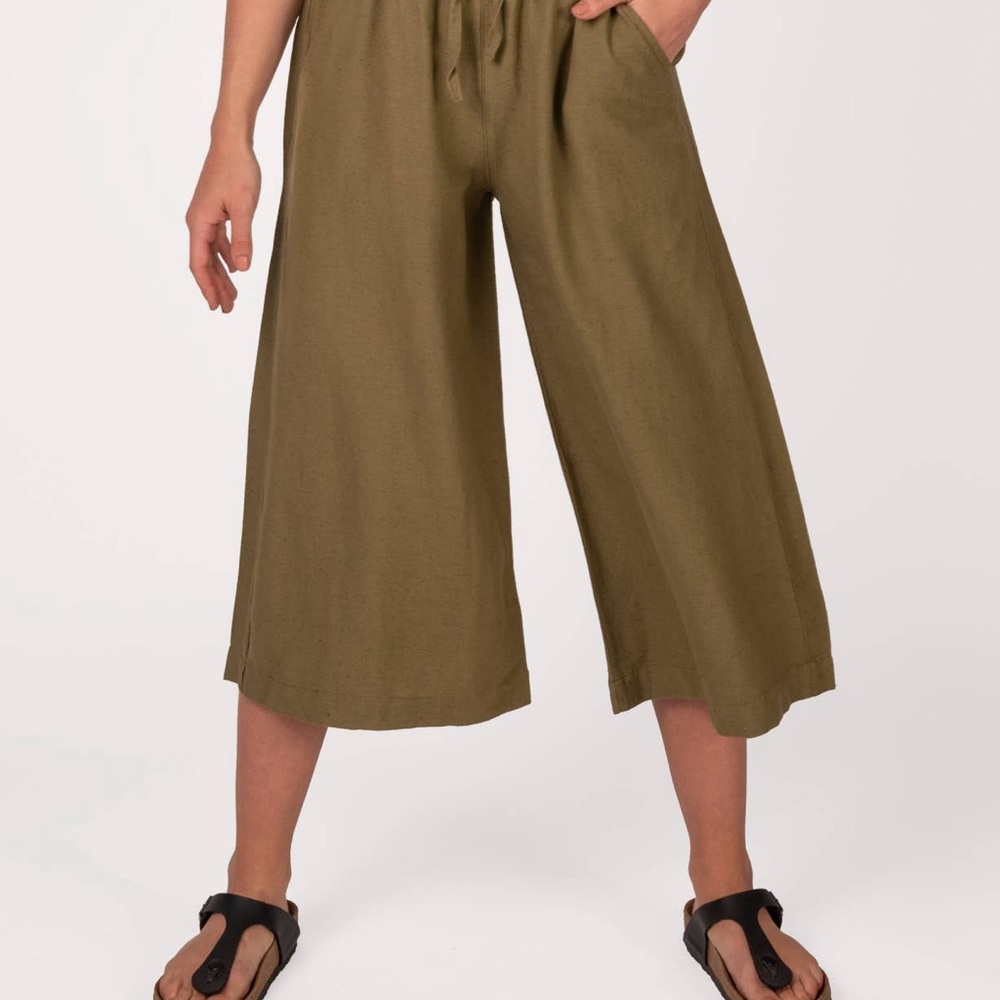 Soul Flower Hemp Wide-Leg Pants